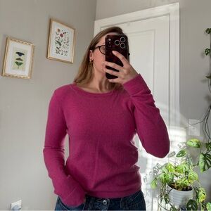 J. Crew Fuchsia Crew Neck Sweater